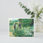 Blume von Auguste Renoir Postkarte (Stehend Vorderseite)