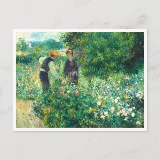 Blume von Auguste Renoir Postkarte (Vorderseite)