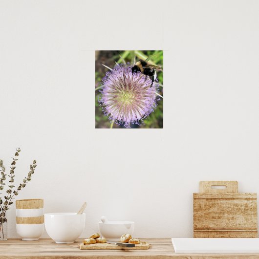BLUME VON BIE UND TEASEL POSTER (Küche)