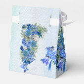 Blume von Blauen Mais und Bouquet von White Roses Geschenkschachtel (Rückseite)