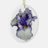 Blume von Blauer und Weißbär Keramikornament (Rechts)