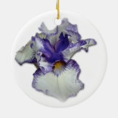 Blume von Blauer und Weißbär Keramikornament (Hinten)
