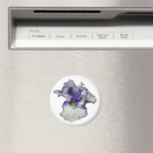 Blume von Blauer und Weißbär Magnet (In Situ (Geschirrspüler))