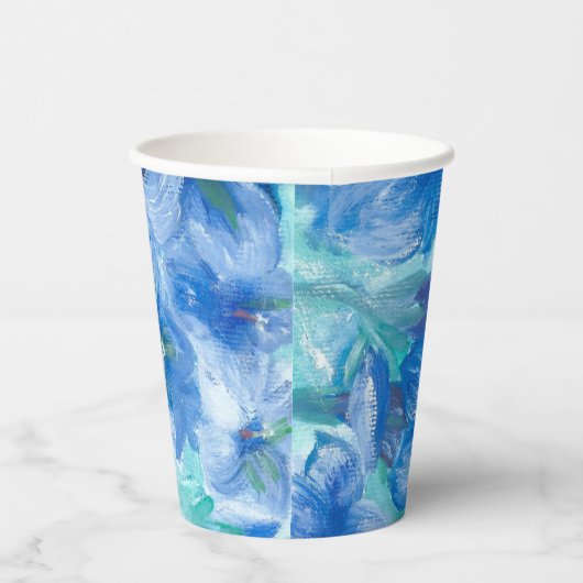 Blume von Blue Gentian Pappbecher (Rechts)