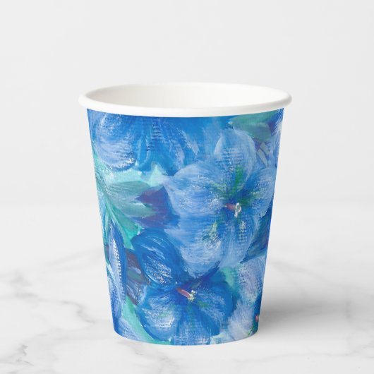 Blume von Blue Gentian Pappbecher (Vorderseite)