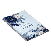 Blume von Blue Wedding Light Blue Notizblock (Rechte Seite)