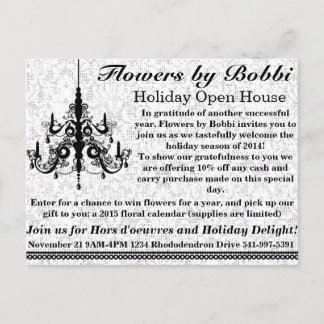 Blume von Bobbi Holiday Open House 2014 Einladungspostkarte
