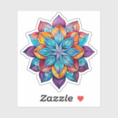 Blume von Cartoon Aufkleber (Blatt)