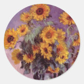 Blume von Claude Monet Sticker (Vorderseite)