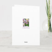 Blume von Dahlia zum Geburtstag Karte (Rückseite)