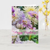 Blume von Dahlia zum Geburtstag Karte (Gelbe Blume)