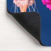 Blume von Fairy und Rosa Zinnia Mousepad (Ecke)