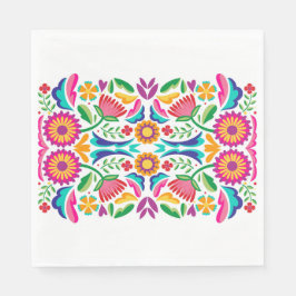 Blume von Fiesta in farbenfrohen Farben Serviette