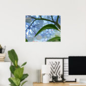 Blume von Fine Art Floral Blue Hydrangea Poster (Heimbüro)