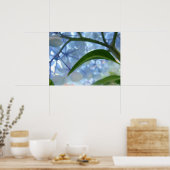 Blume von Fine Art Floral Blue Hydrangea Poster (Küche)