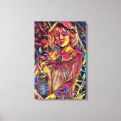 Blume von Frauen Leinwanddruck (Vorderseite)