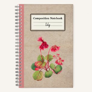 Blume von Fringgalax Personalisiert Notizblock