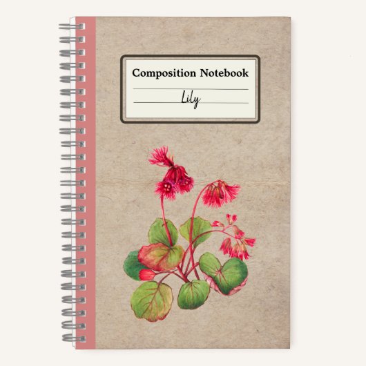 Blume von Fringgalax Personalisiert Notizblock (Vorderseite)