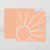 Blume von Gewohnheiten, Pfirsichen und Weißem Himm (Vorne/Hinten)