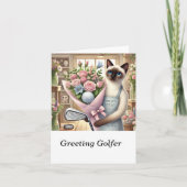 Blume von Golfgeschenken durch Cat Florist Karte (Vorderseite)