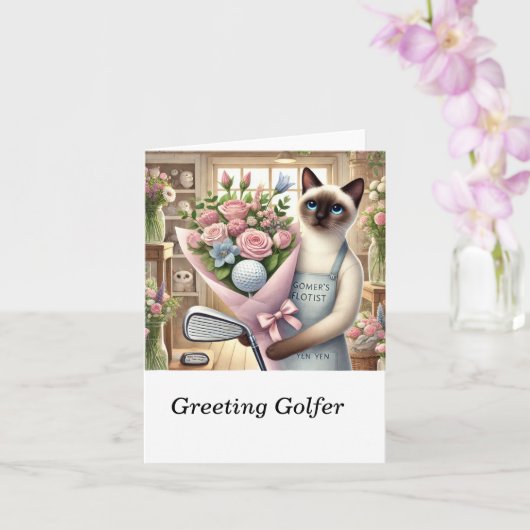 Blume von Golfgeschenken durch Cat Florist Karte (Orchidee)