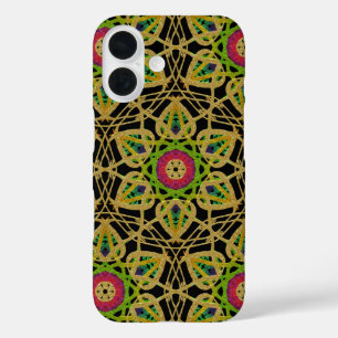Blume von Hammered Metal Foil iPhone 16 Hülle
