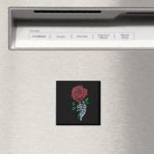 Blume von Hand Rote Rose Magnet (In Situ (Geschirrspüler))