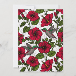 Blume von Hibisken und Kolibri