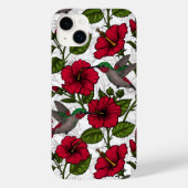 Blume von Hibisken und Kolibri Case-Mate iPhone Hülle (Rückseite)