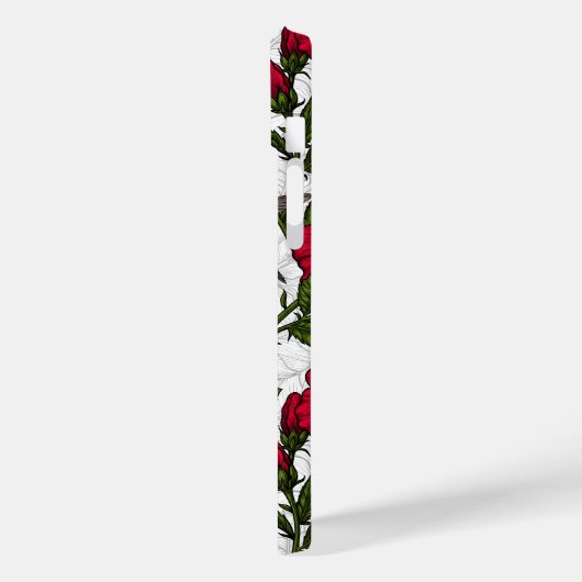 Blume von Hibisken und Kolibri Case-Mate iPhone Hülle (Rückseite / Links)