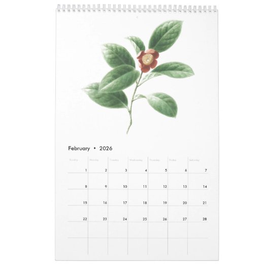 Blume von Ho Mang Hang 2023 Kalender (Feb 2026)