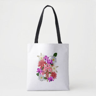 Blume von Honduras Word Art Honduras Tasche