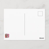 Blume von Humingvogel und Kardinal Postkarte (Rückseite)