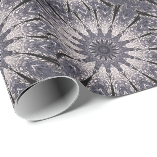 Blume von Kaleidoskop Geschenkpapier (Rolleneckpunkt)