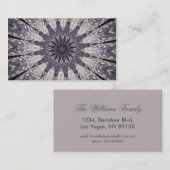 Blume von Kaleidoskop Visitenkarte (Vorne/Hinten)