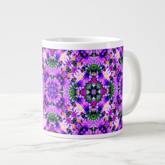 Blume von Kräutern. Jumbo-Tasse (Vorderseite Rechts)