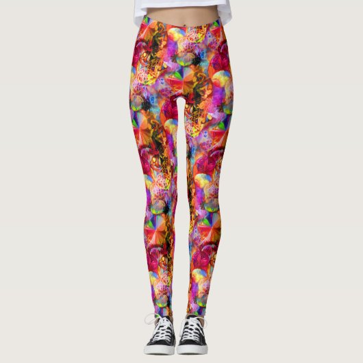 Blume von Leben 10 Leggings (Vorderseite)