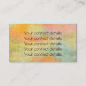 Blume von Leben-/Blume-DES Lebens - Ballgittergold Visitenkarte (Rückseite)