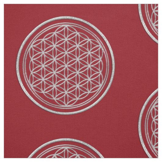 Blume von Leben-/Blume-DES Lebens - glänzender Stoff (Muster)