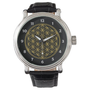 Blume von Leben-/Blume-DES Lebens - glänzendes Armbanduhr