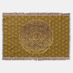 Blume Des Lebens Decken Zazzle De