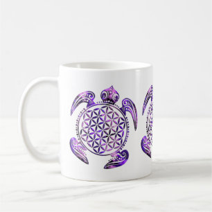 Blume von Leben-/Blume-DES Lebens - Schildkröte Kaffeetasse