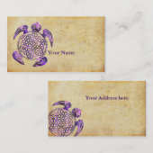 Blume von Leben-/Blume-DES Lebens - Schildkröte Visitenkarte (Vorne/Hinten)