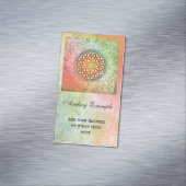 Blume von Leben-/Blume-DES Lebens - verzieren Sie Magnetische Visitenkarte (Beispiel)