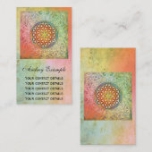 Blume von Leben-/Blume-DES Lebens - verzieren Sie Visitenkarte (Vorne/Hinten)