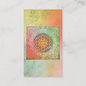 Blume von Leben-/Blume-DES Lebens - verzieren Sie Visitenkarte (Rückseite)