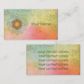 Blume von Leben-/Blume-DES Lebens - Verzierung IV Visitenkarte (Vorne/Hinten)