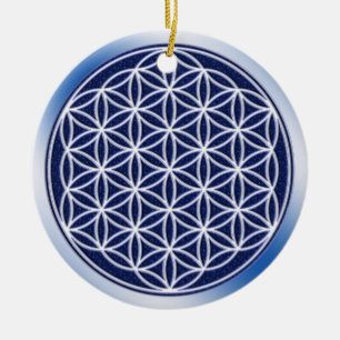Blume von Leben/Himmel Keramikornament
