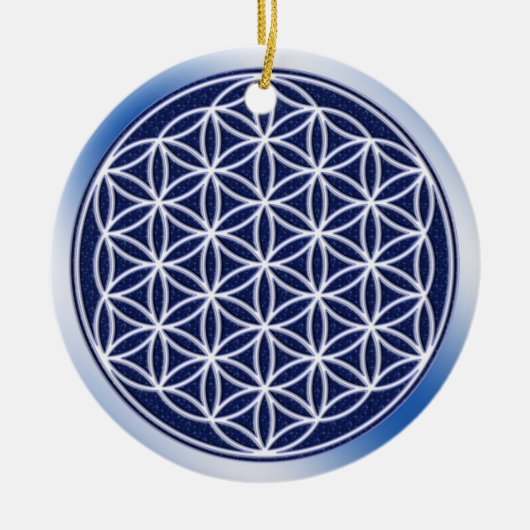 Blume von Leben/Himmel Keramikornament (Vorne)