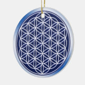 Blume von Leben/Himmel Keramikornament (Links)